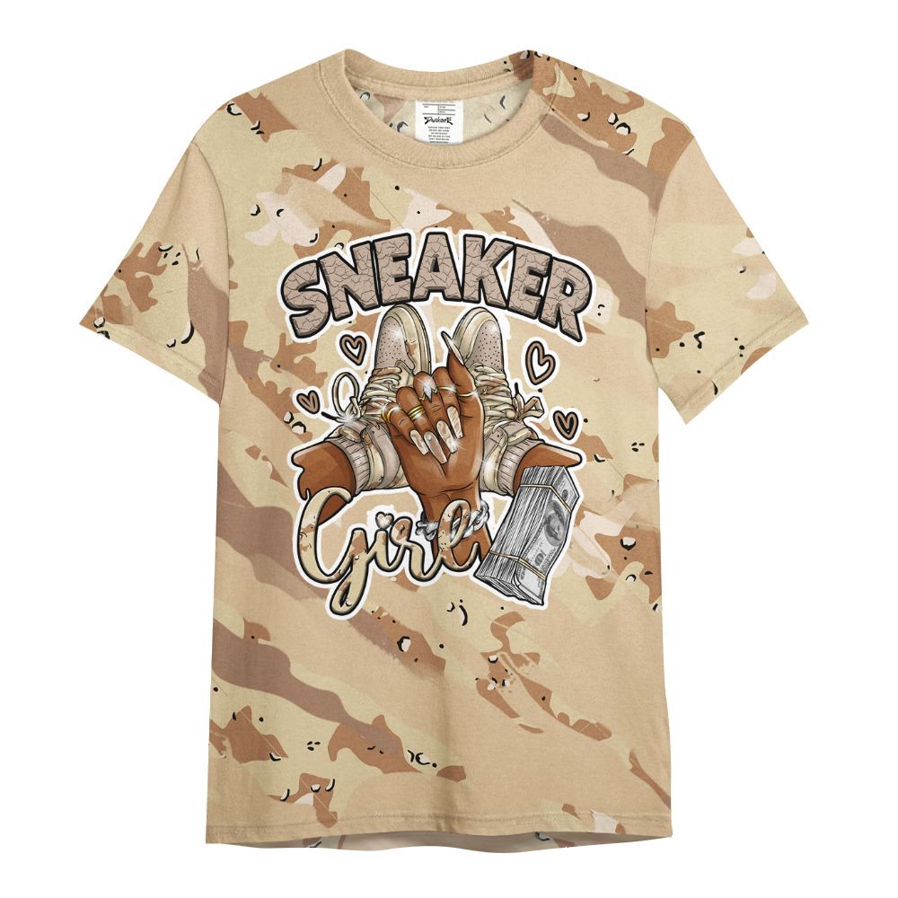 Shirt To Match Desert Camo 3s - Sneakerz Girlz Colored All Over Print