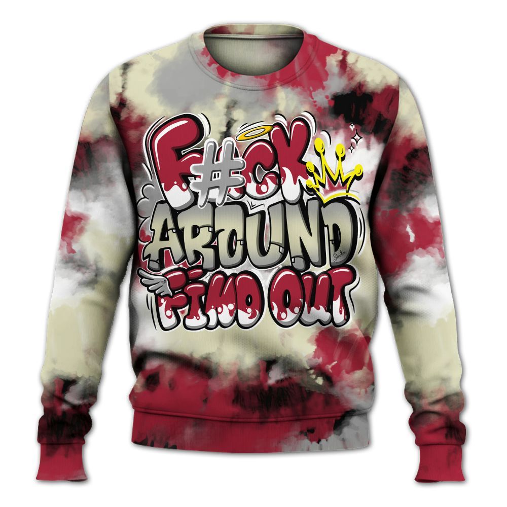 Sweatshirt To Match High OG Chicago Shadow 1s - FK Around Find Out All Over Print