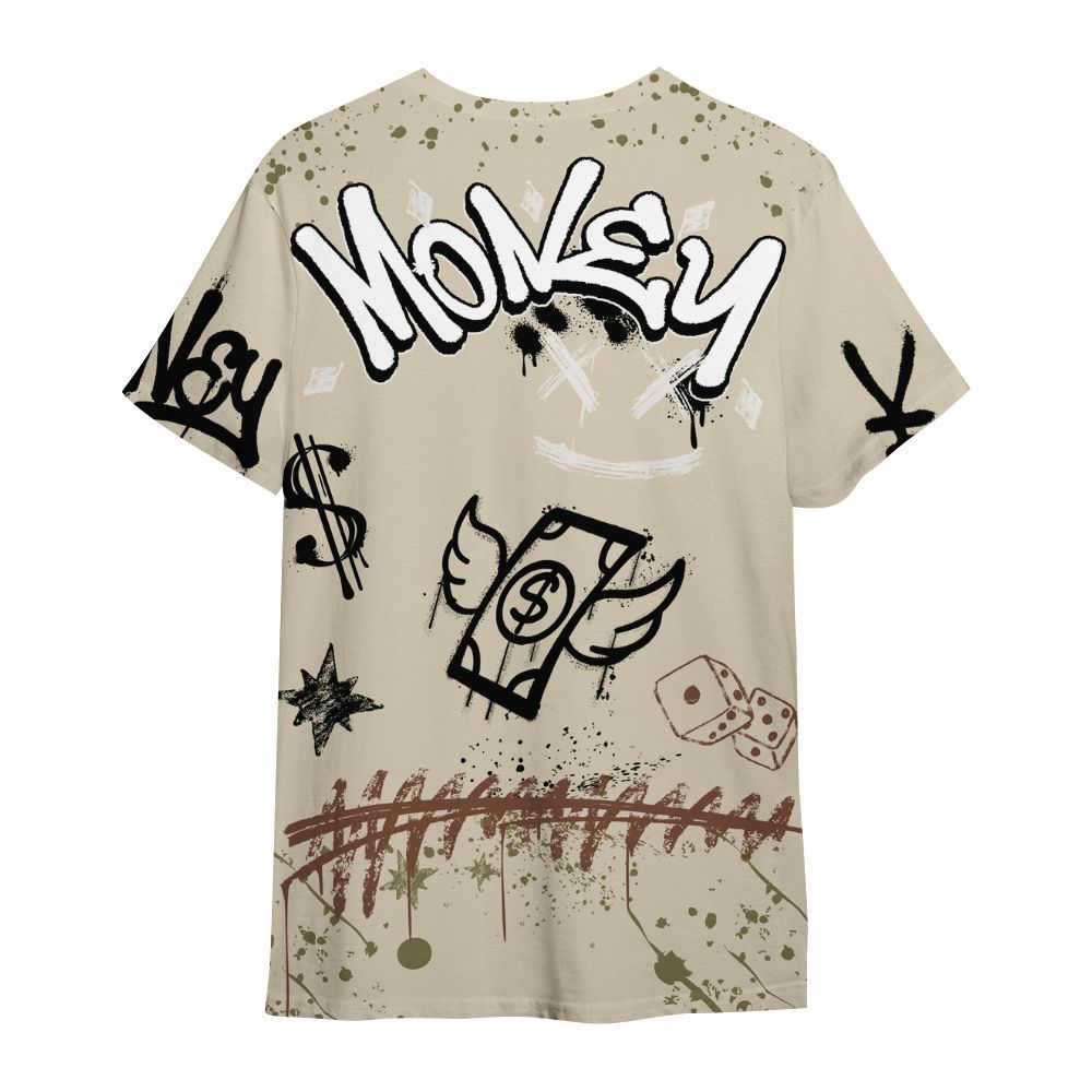 Shirt To Match Sail Neutral Olive 6s - Everybody Paid In Full Crayon All Over Print