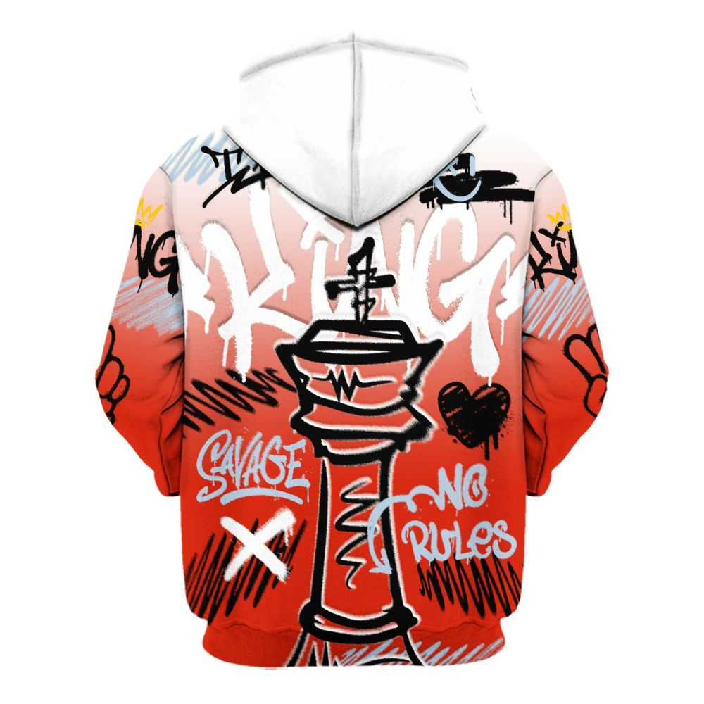 Hoodie To Match Retro Cherry 11s - Street King Chess Streetwear All Over Print