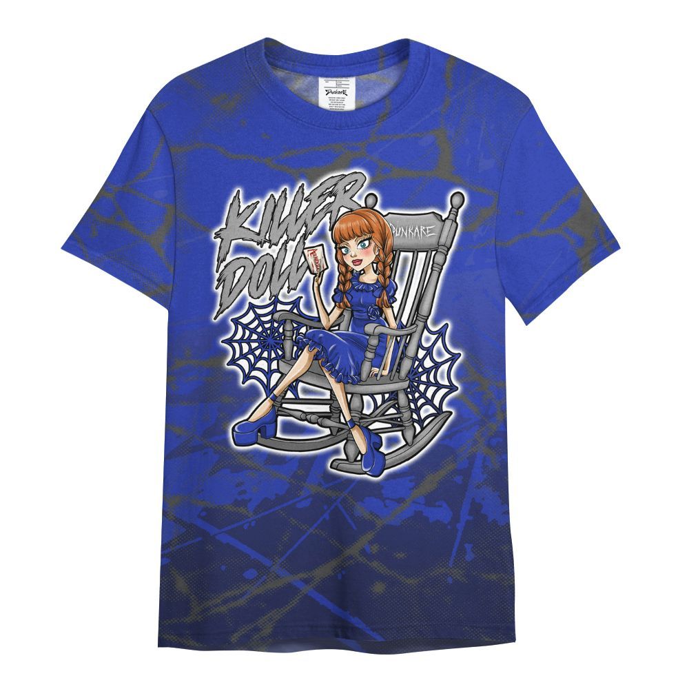 Shirt To Match Air Max Plus Black Racer Blue - Killer Doll-A Halloween Profound All Over Print