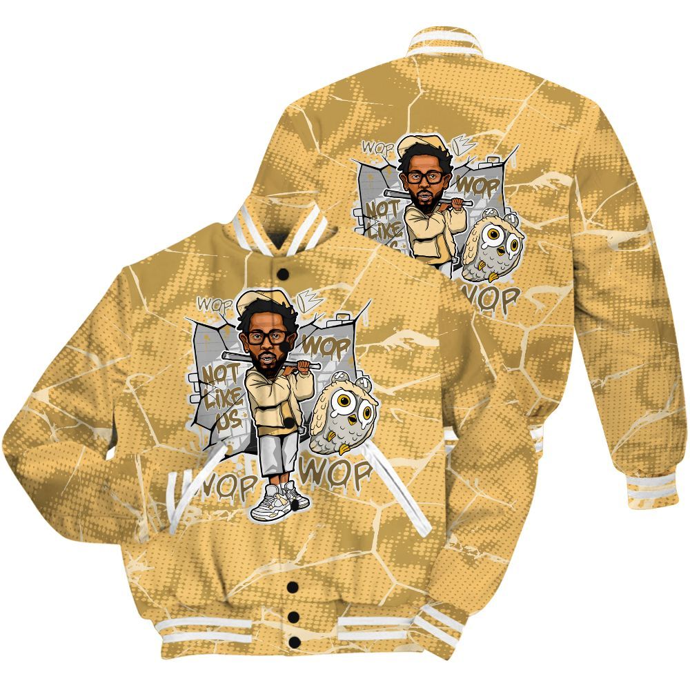 Varsity Jacket To Match Craft Paris 6s Shirt - None Like ComptonCity Graphic Crack All Over Print