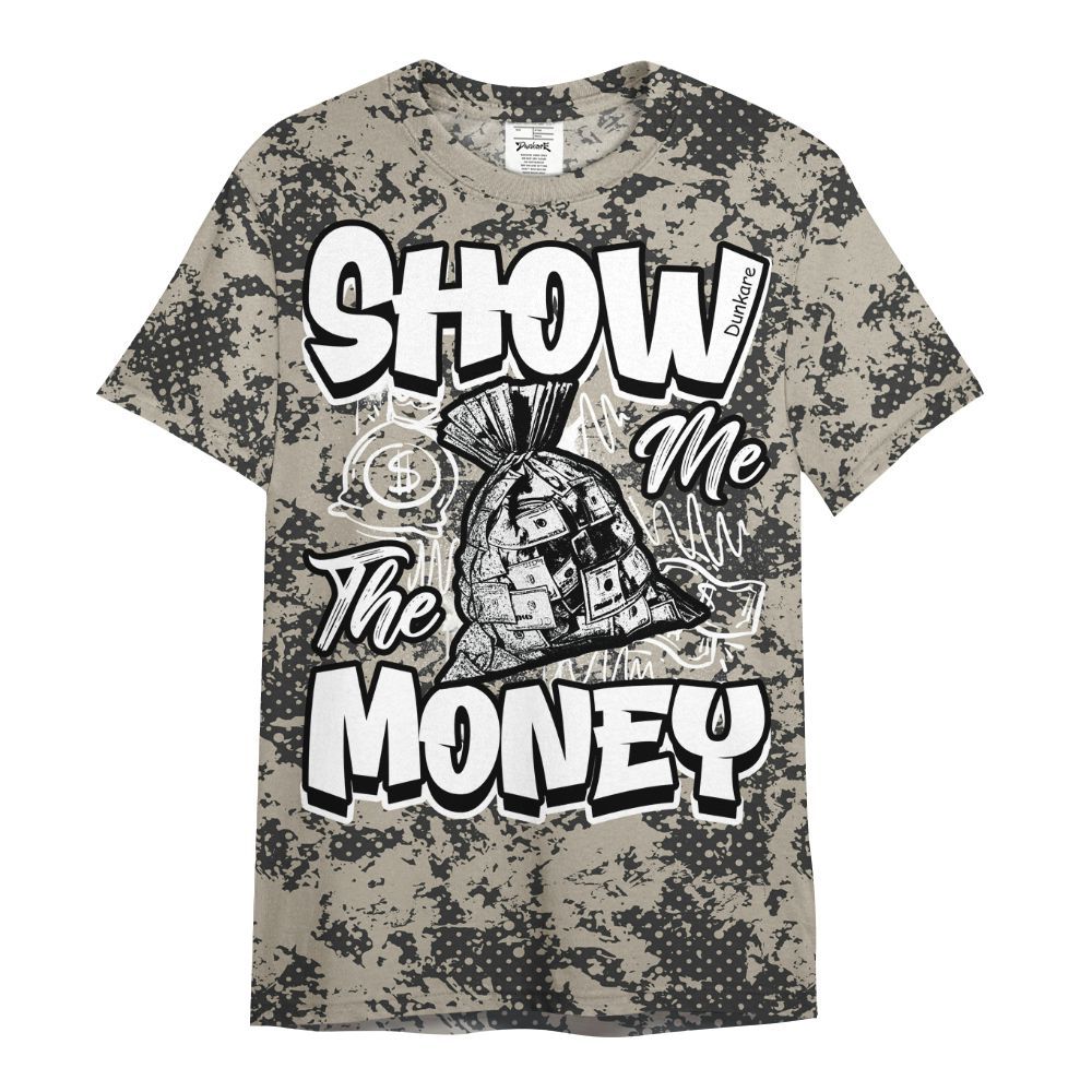 Shirt To Match RM Light Bone 4s - Show Me The Money Retro All Over Print