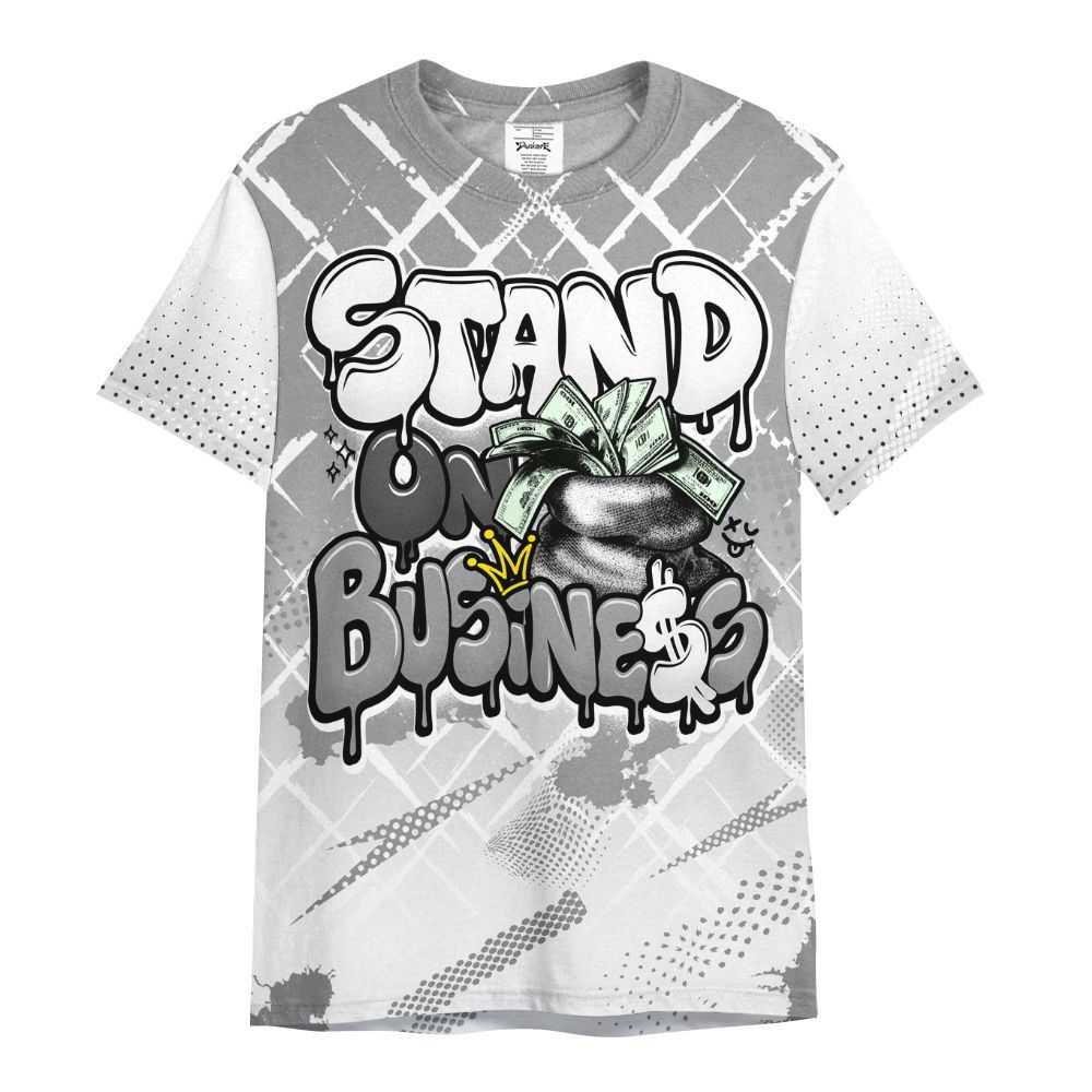 Shirt To Match Retro Stealth 12s - Halftone Stand Business Dripping All Over Print