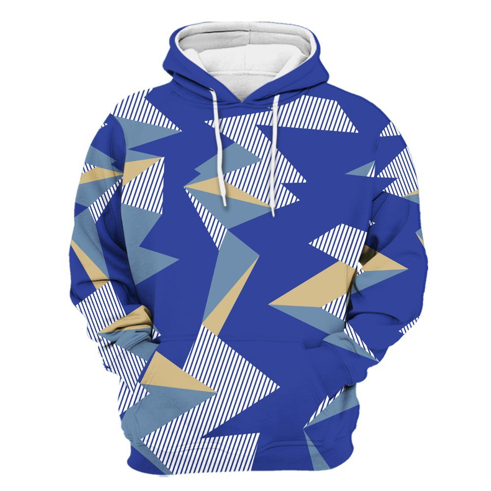 Hoodie To Match Air 180 Concord - Geometric Camouflage Pattern All Over Print