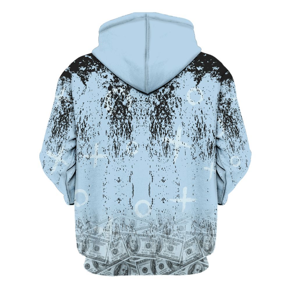 Hoodie To Match Foamposite One Psychic Blue - Selfmade Unique Grunge All Over Print