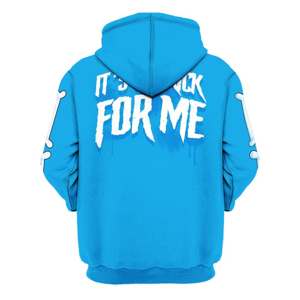 Hoodie To Match Black University Blue 2022 13s - It's The Kick For Me All Over Print