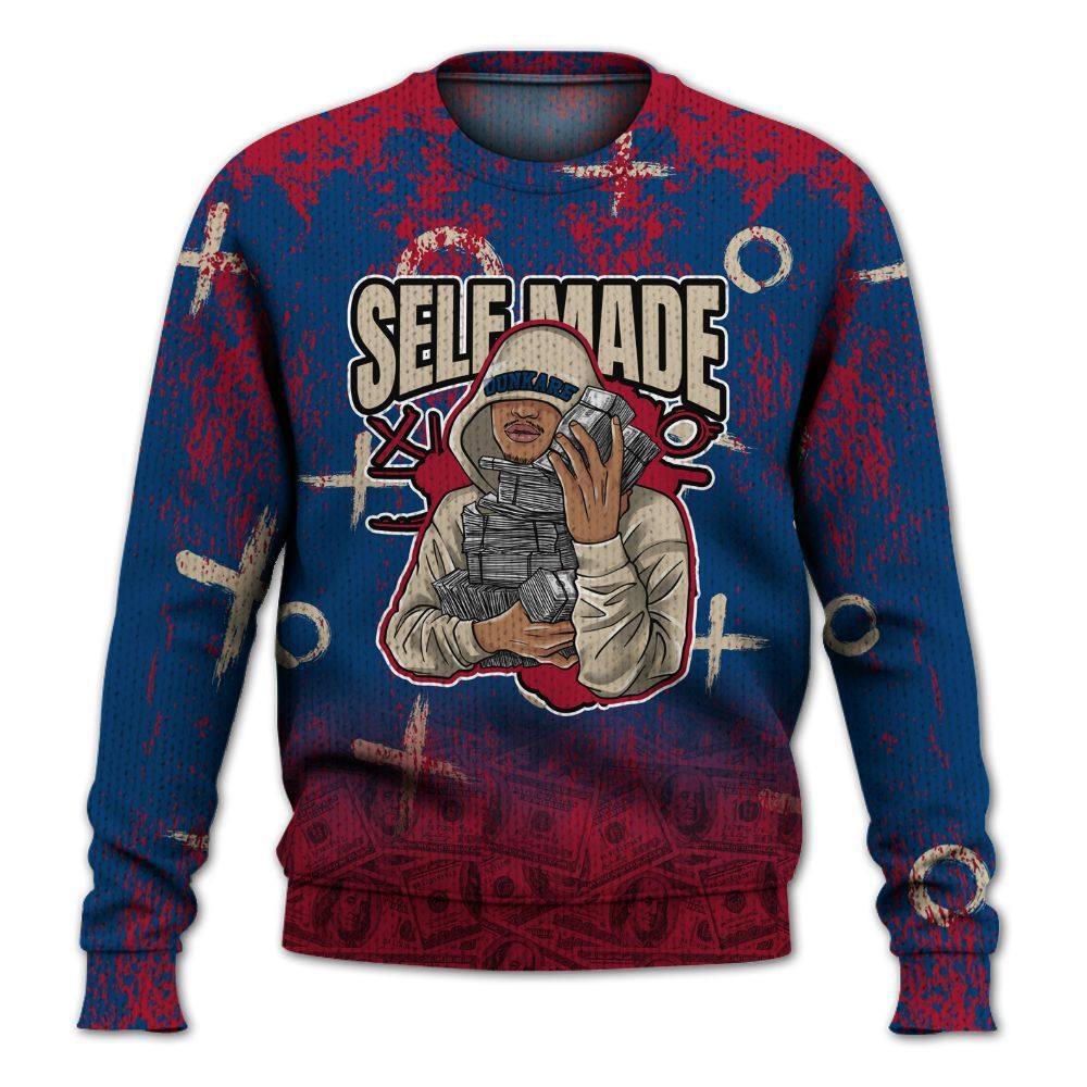 Knitted Sweater To Match Rare Air 4s - Selfmade Unique Grunge