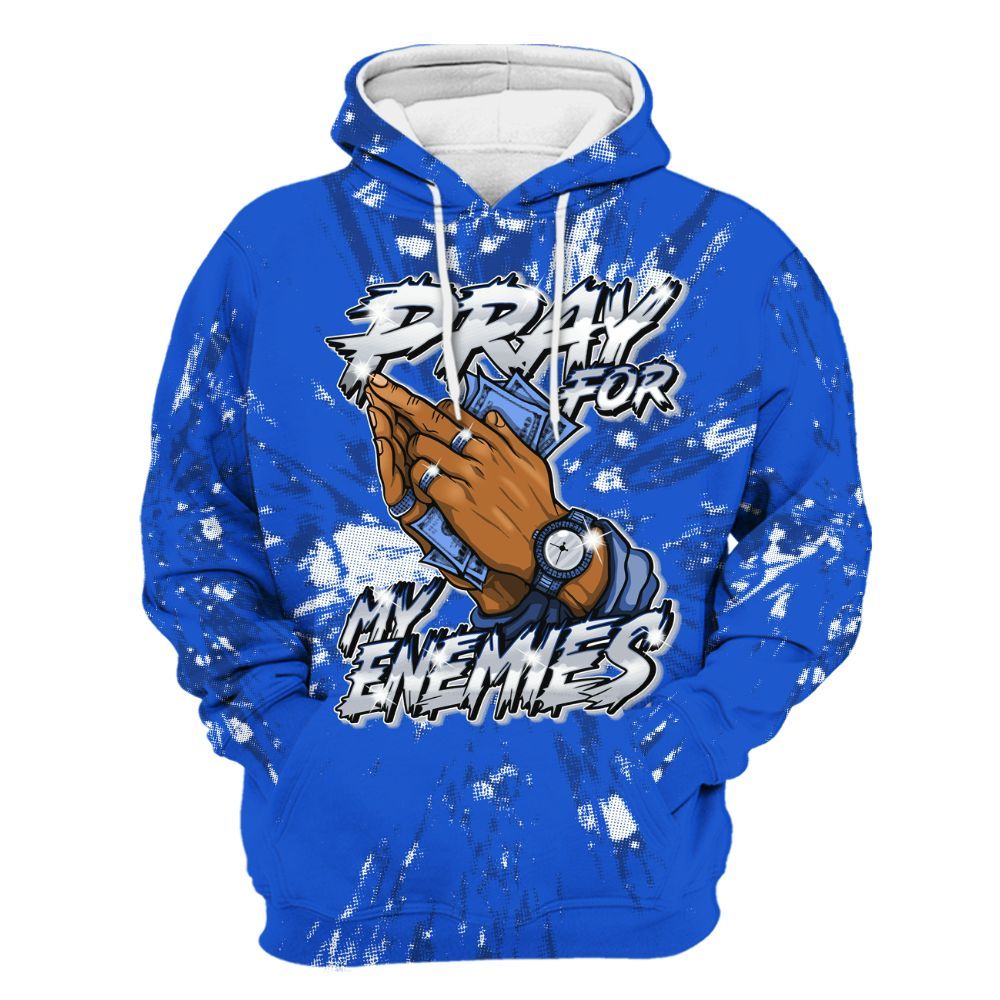 Hoodie To Match Air Foamposite One Royal - Prayed For Enemies Graphic Luxury All Over Print