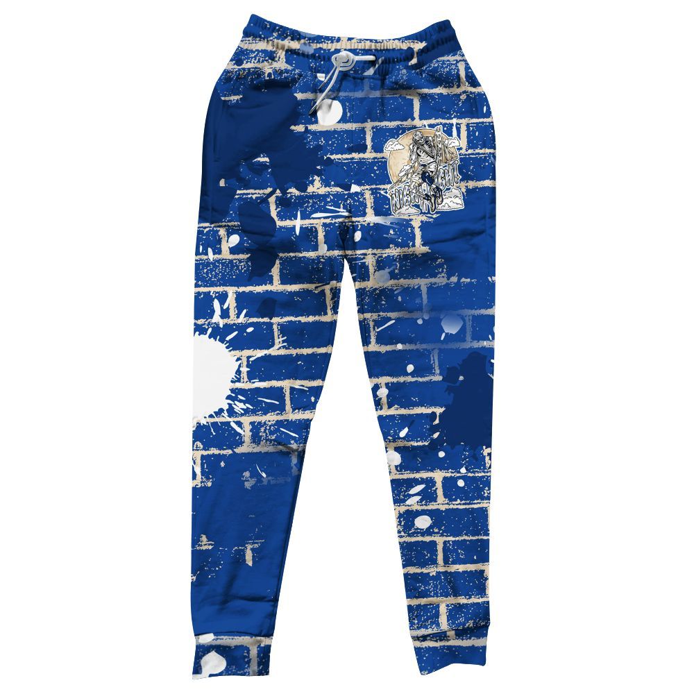 Sweatpant To Match Low Game Royal 1s - Seeya Skeleton Brick All Over Print