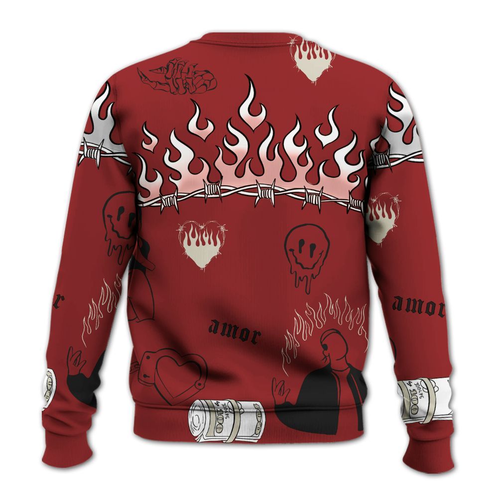 Sweatshirt To Match High 85 Bred 1s - Snake Trust No One All Over Print