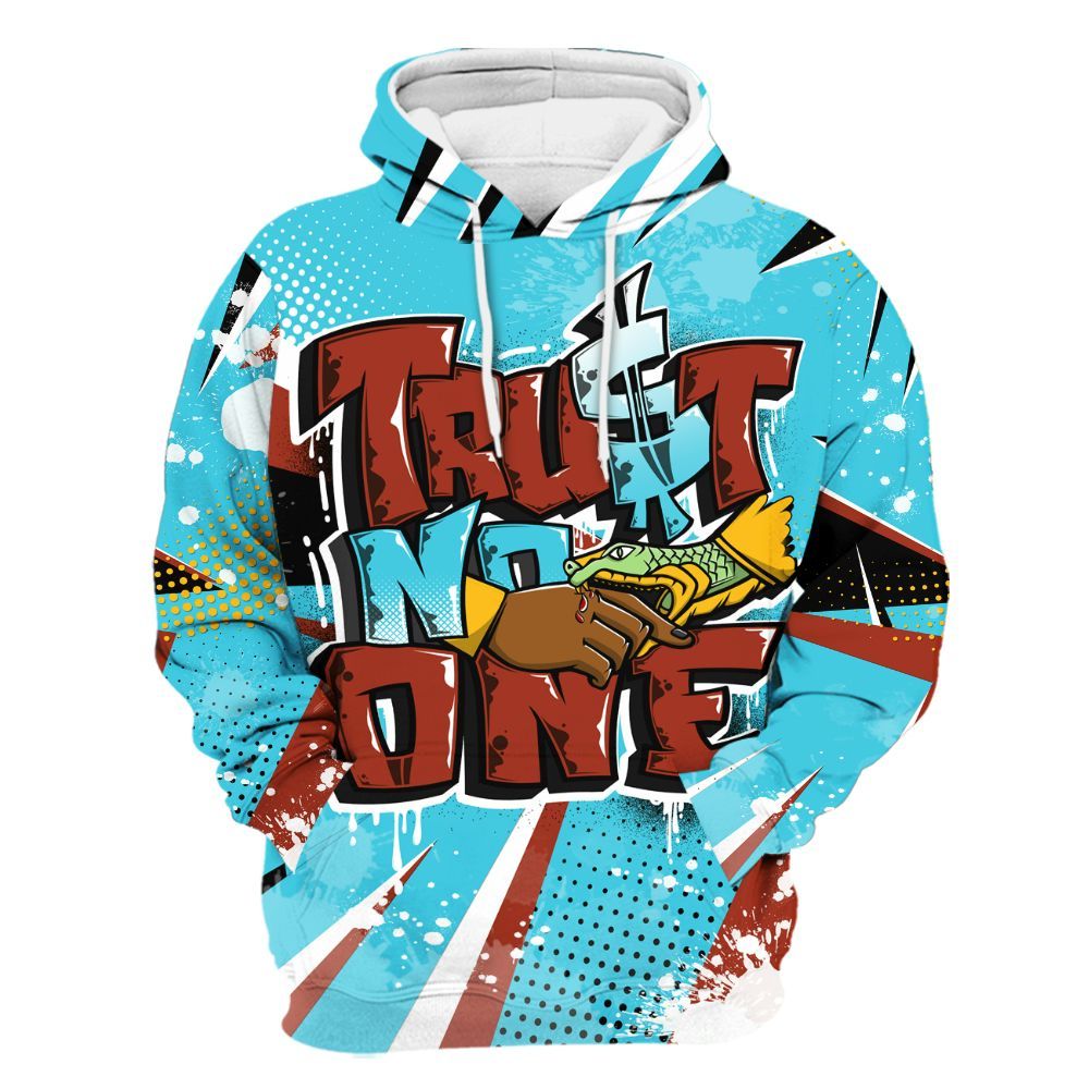 Hoodie To Match SB Dunk Di'Orr Greenwood - Poly Trust No One Dripping All Over Print