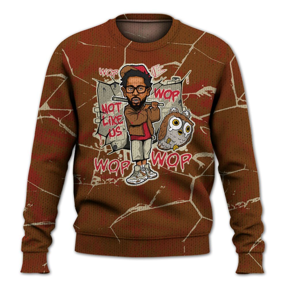 Knitted Sweater To Match Archaeo Brown 5s - None Like ComptonCity Graphic Crack