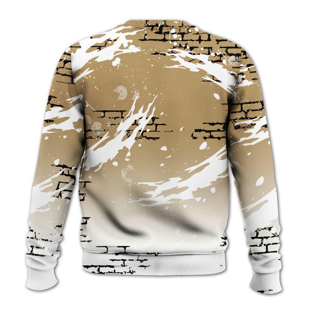 Sweatshirt To Match High OG Black Metallic Gold 1s - Values Of Loyalty Drip All Over Print