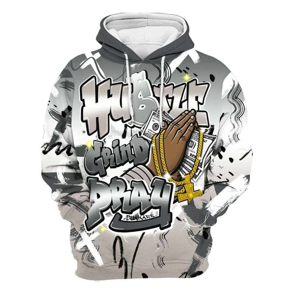 Hoodie To Match Dunk Low Appears Oreo - Money Hustle Grind Pray All Over Print