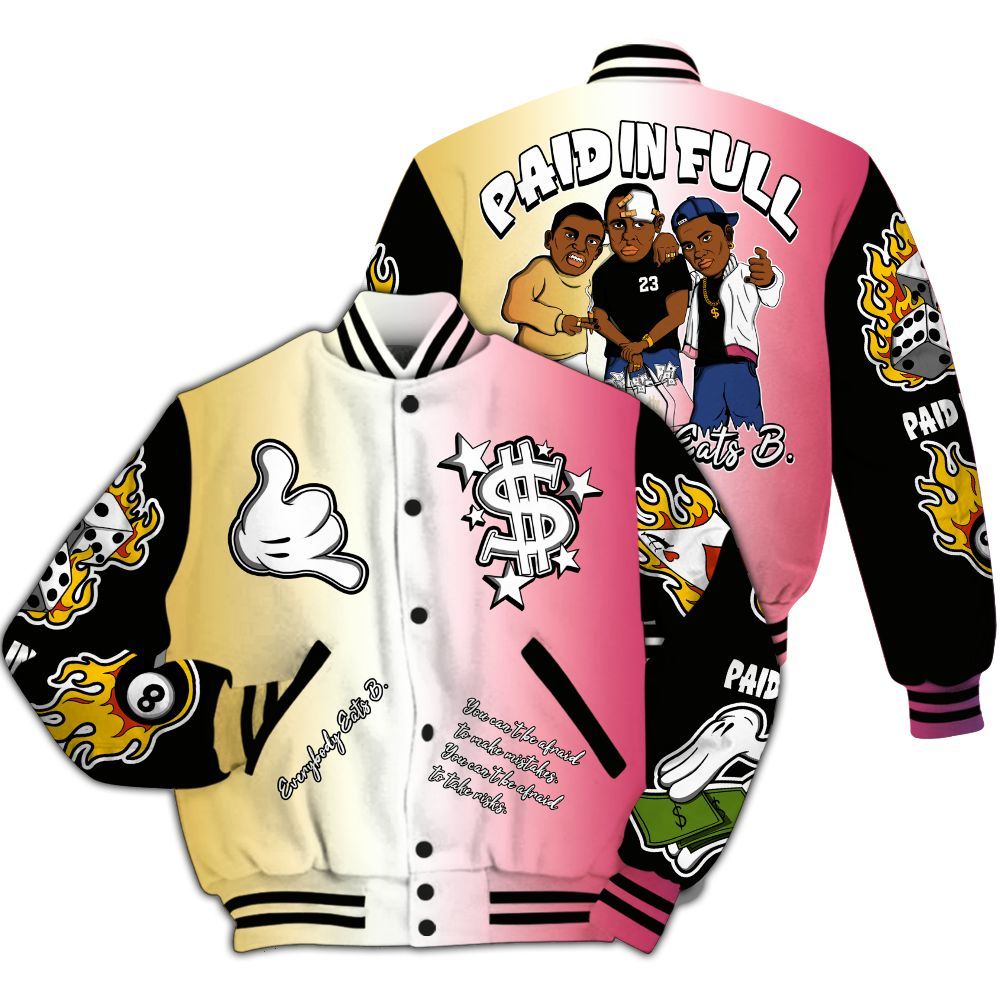 Varsity Jacket To Match Air Griffey Max Los Angeles 1s - Everybody Paid In Full Graphic All Over Print