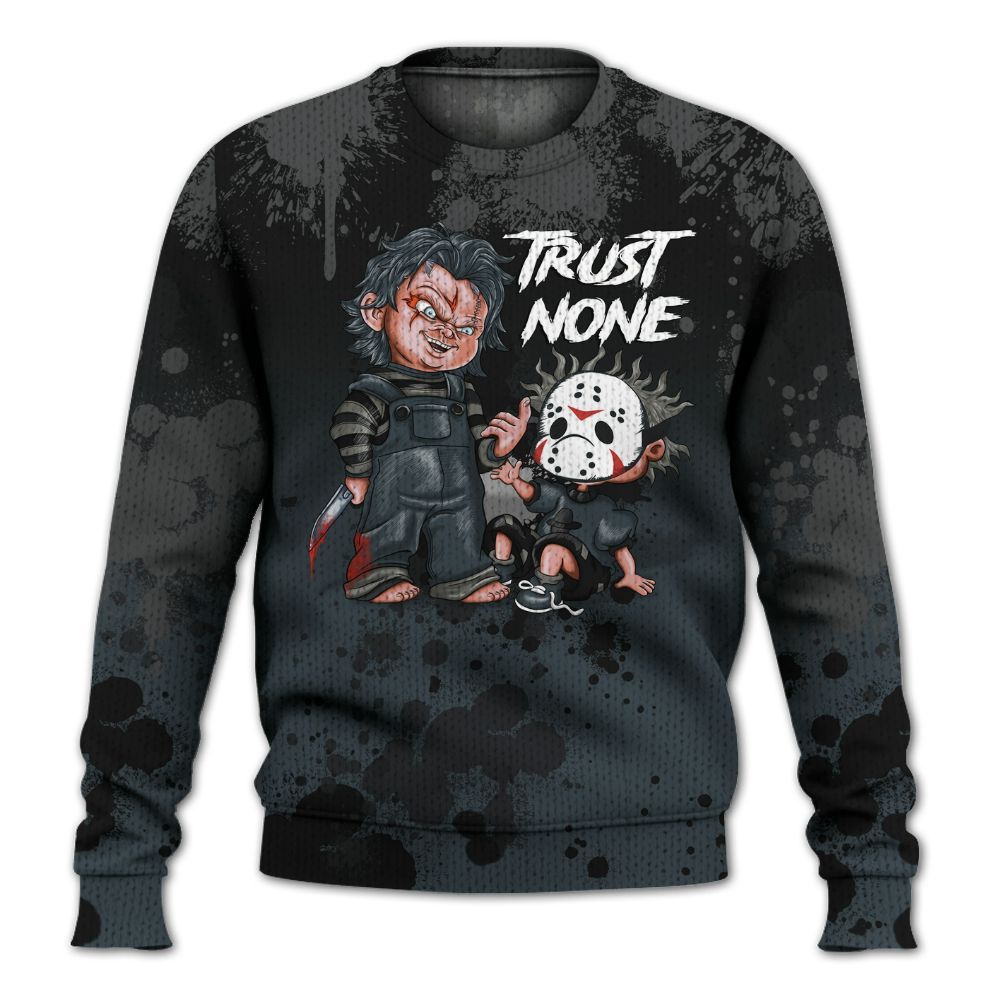 Knitted Sweater To Match Air Max Sunder Gore Tex Black - Trust No One Scary