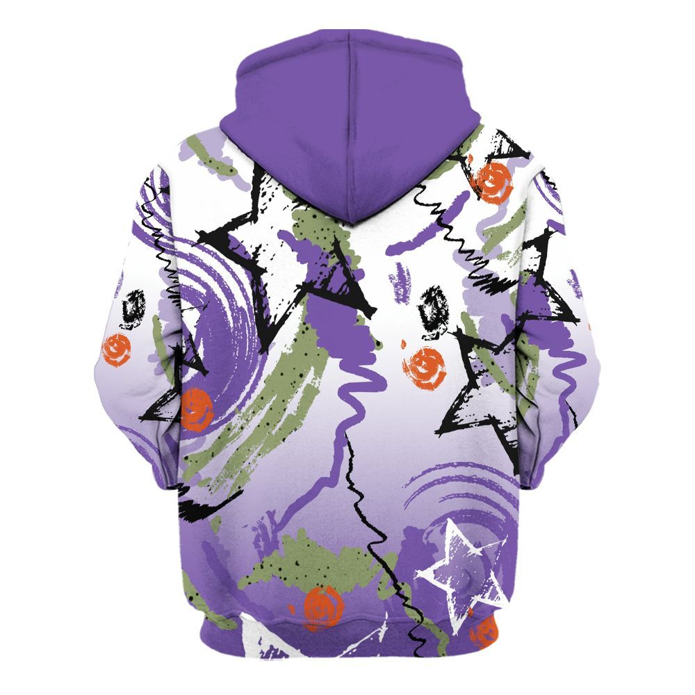 Hoodie To Match Canyon Purple 4s - Grind Shine Later Drip All Over Print