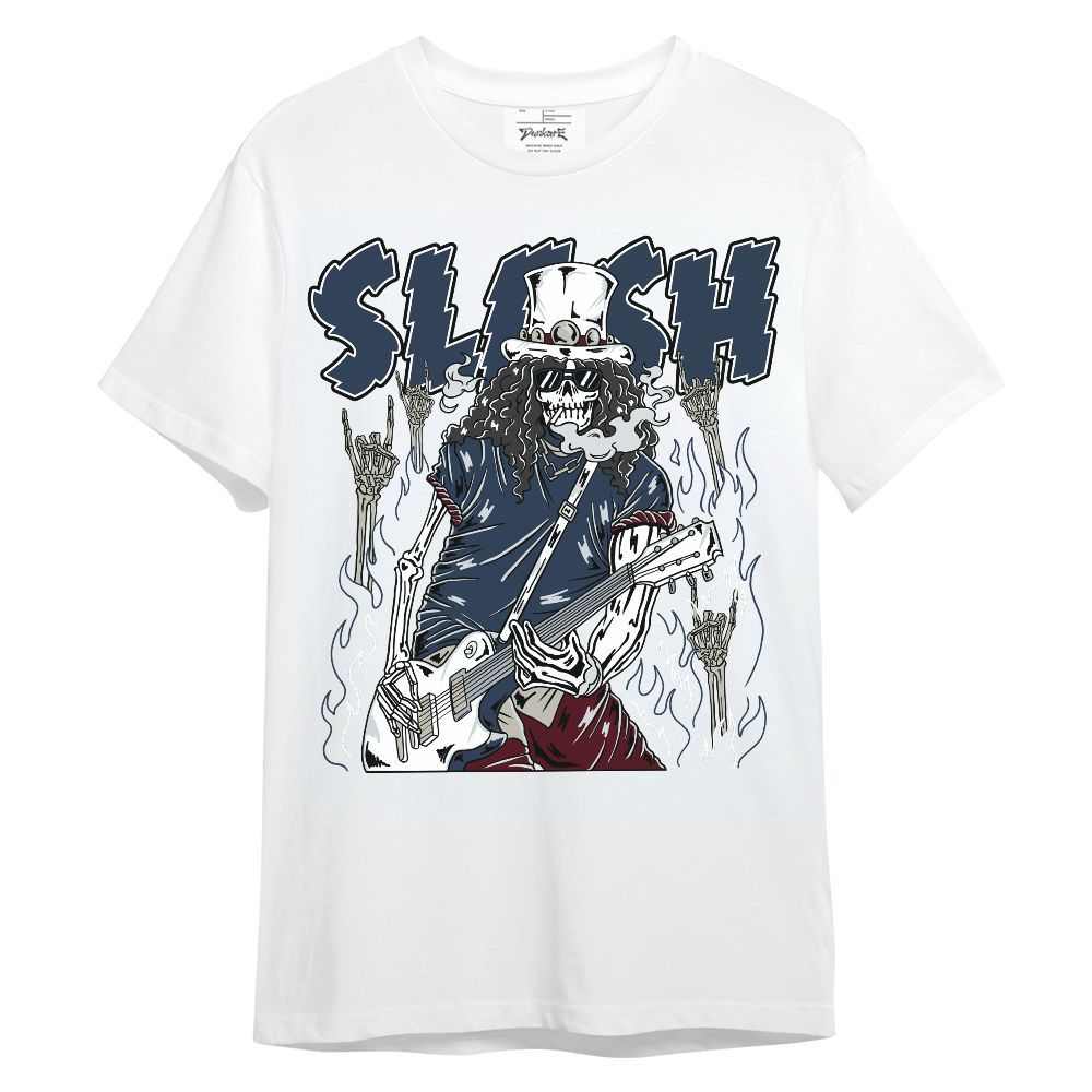 Shirt To Match Navy Blue 2024 6s - Slash Skeleton Unisex Shirt
