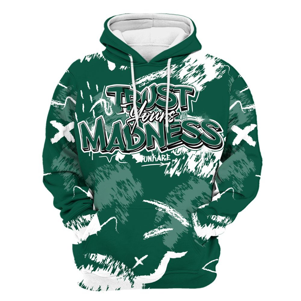 Hoodie To Match Oxidized Green 4s - Trust Your Madness Retro All Over Print