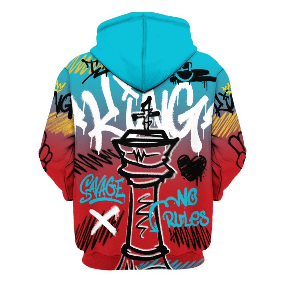 Hoodie To Match Dunk Low Fruity Pebbles - Street King Chess Streetwear All Over Print