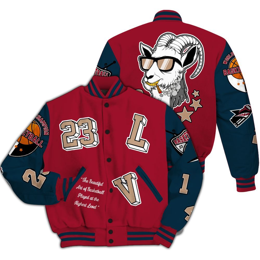 Varsity Jacket To Match Mid Multi Color 2022 1s - The GOAT Got Em Streetwear All Over Print