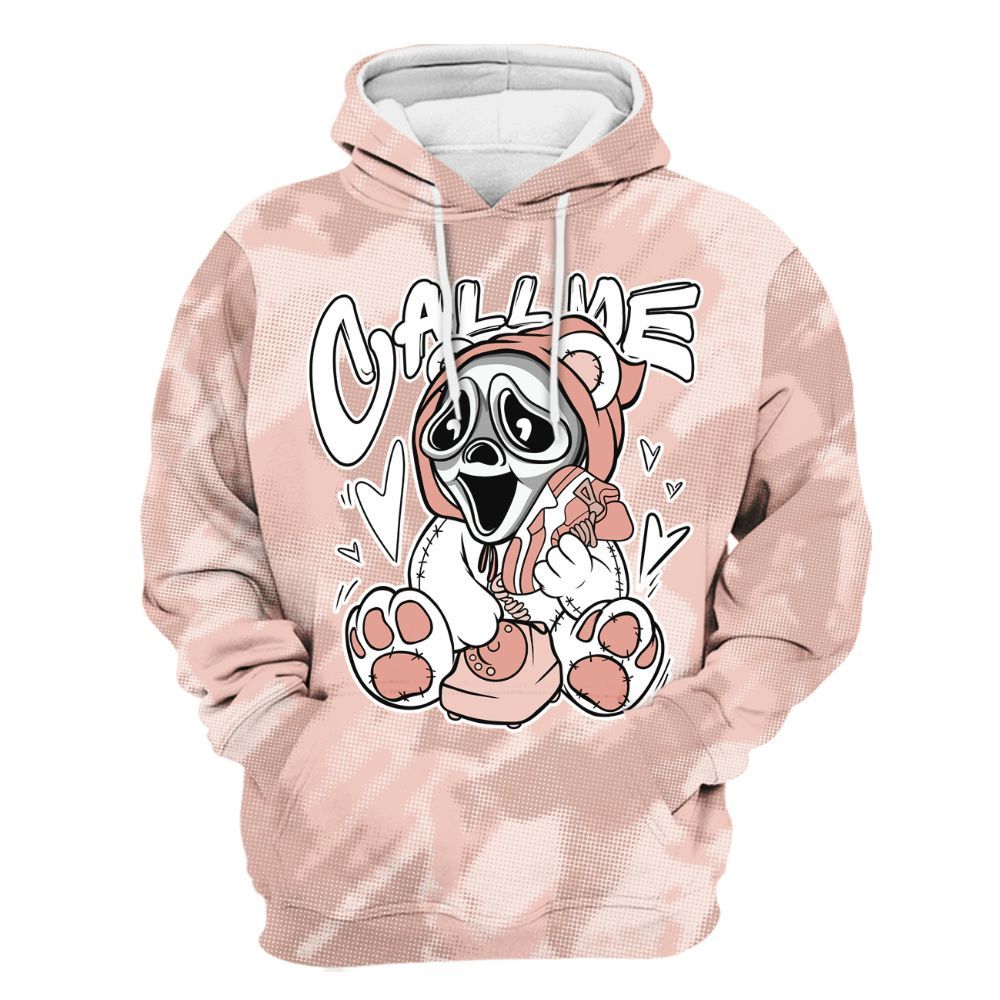 Hoodie To Match Low Legend Pink 11s - Call Me Bear Abstract Halftone All Over Print