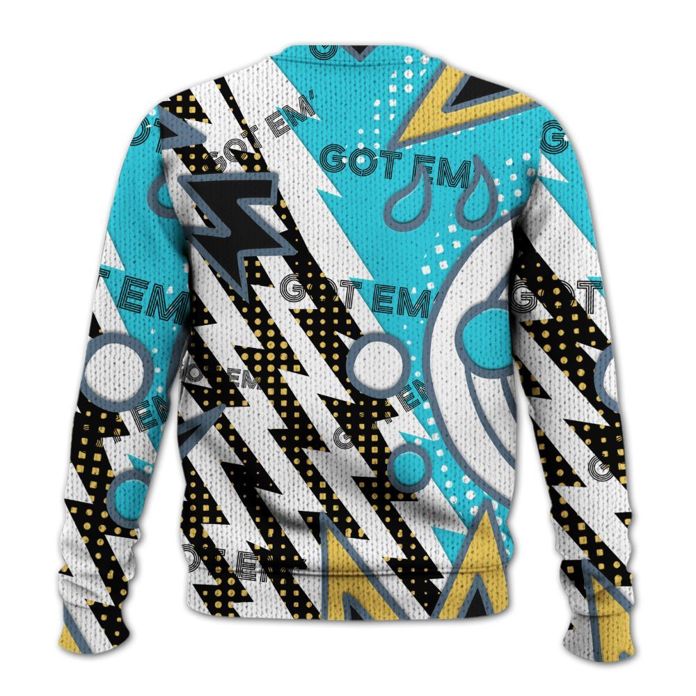 Sweater To Match Retro Gamma Blue 11s - Retro Vintage 90s Graphic