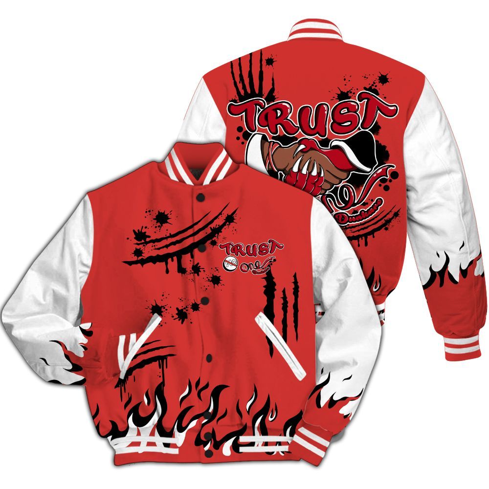 Varsity Jacket To Match Scoot Zeros ODD City - Graphic Trust No One All Over Print