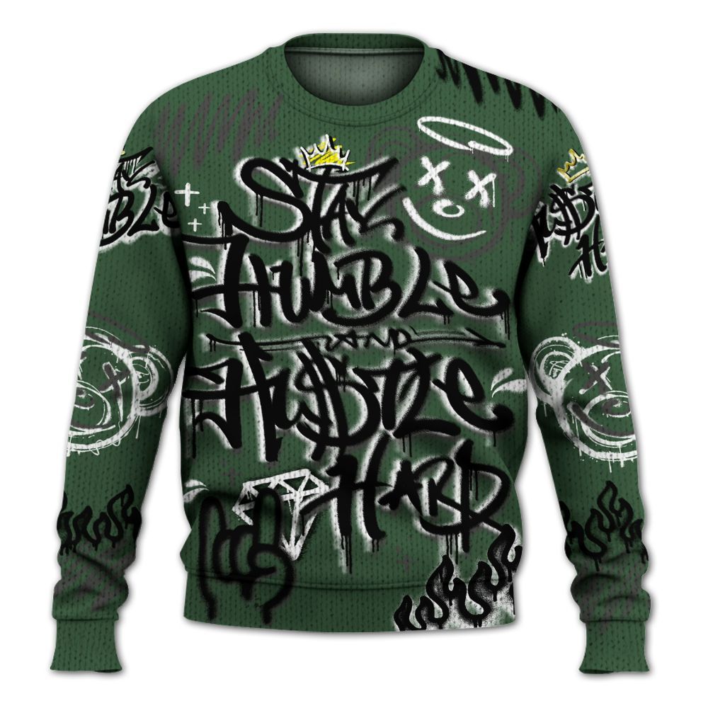 Knitted Sweater To Match Dunk Low Skateboards Black - Humble Drip Streetwear Graffity