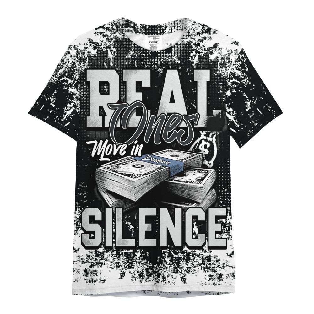 Shirt To Match Mid Space Jam 1s - Move In Silence Money Street Retro All Over Print