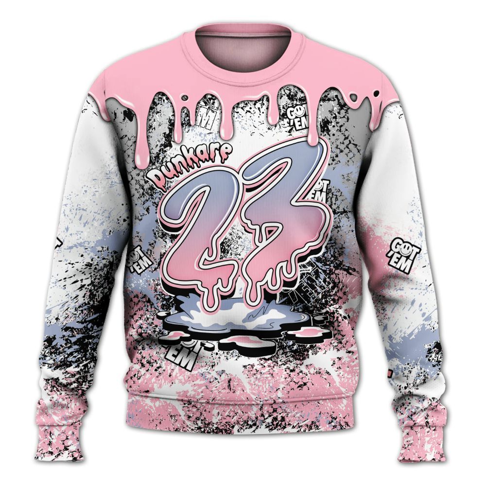 Sweatshirt To Match Retro 35th Anniversary 5s - Dripping 23 Drip All Over Print
