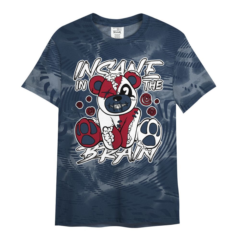Shirt To Match White Midnight Navy 6s - Insanes Bear Fume All Over Print