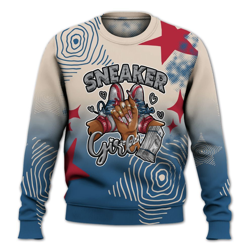 Sweatshirt To Match Rare Air 3s - Sneakerz Girlz Unique Starz All Over Print