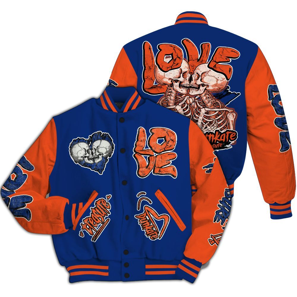 Varsity Jacket To Match Suede GS League - Skull Bear All Over Print