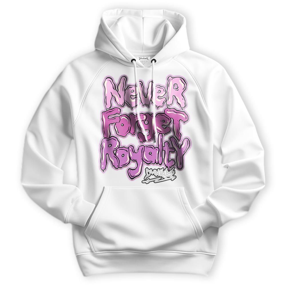 Sweatshirt To Match Hyper Violet 4s Hoodie - Never Forget Royalty Graffiti Hoodie Unisex