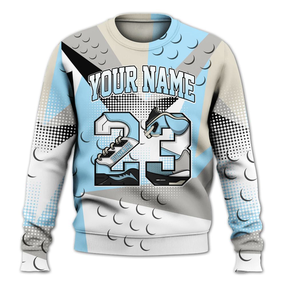 Sweatshirt To Match Retro SoleFly 13s - Poly Custom Name Number 23 5s All Over Print