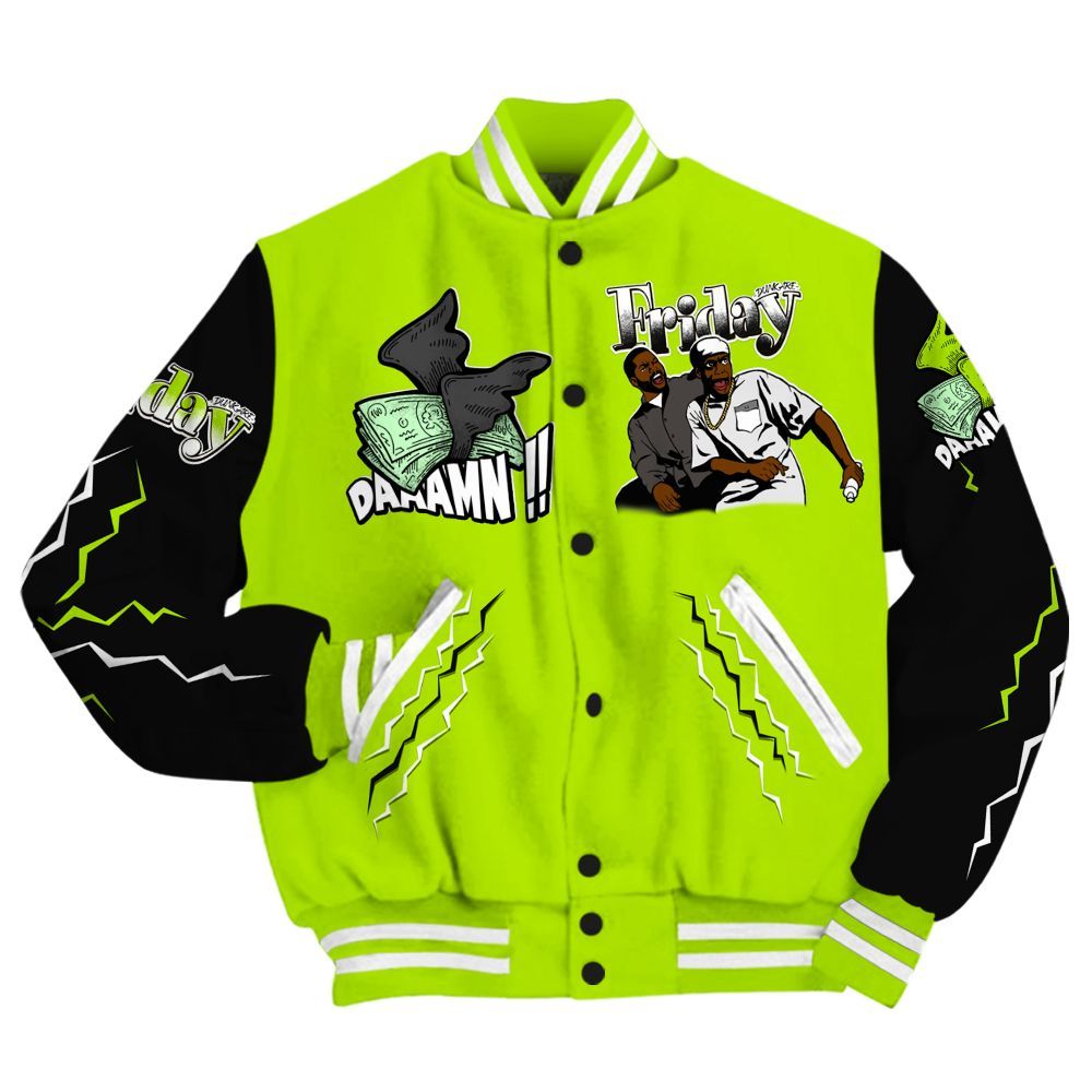 Varsity Jacket To Match Foamposite Voltage Black Air Pro 2026 - Friday Movie 90s TV All Over Print