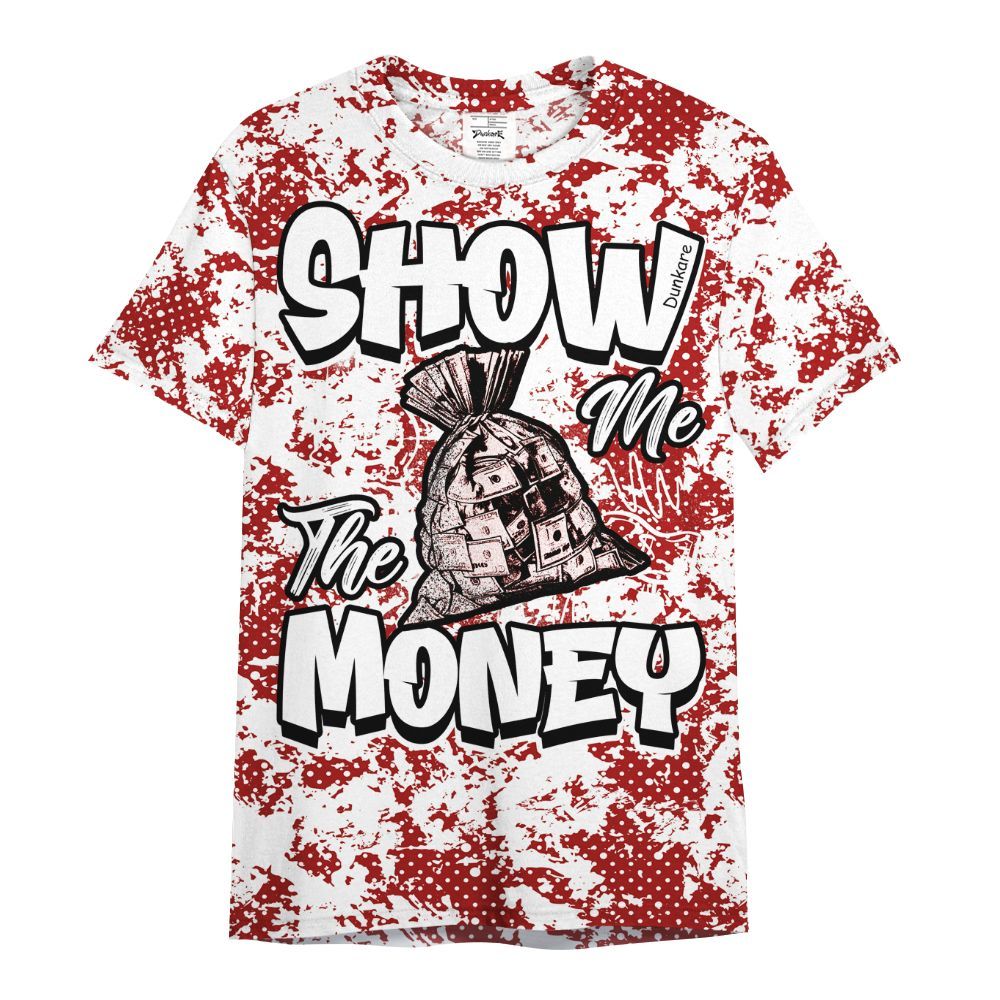 Shirt To Match Red Taxi 12s - Show Me The Money Retro Red Taxi 12s Outfit All Over Print