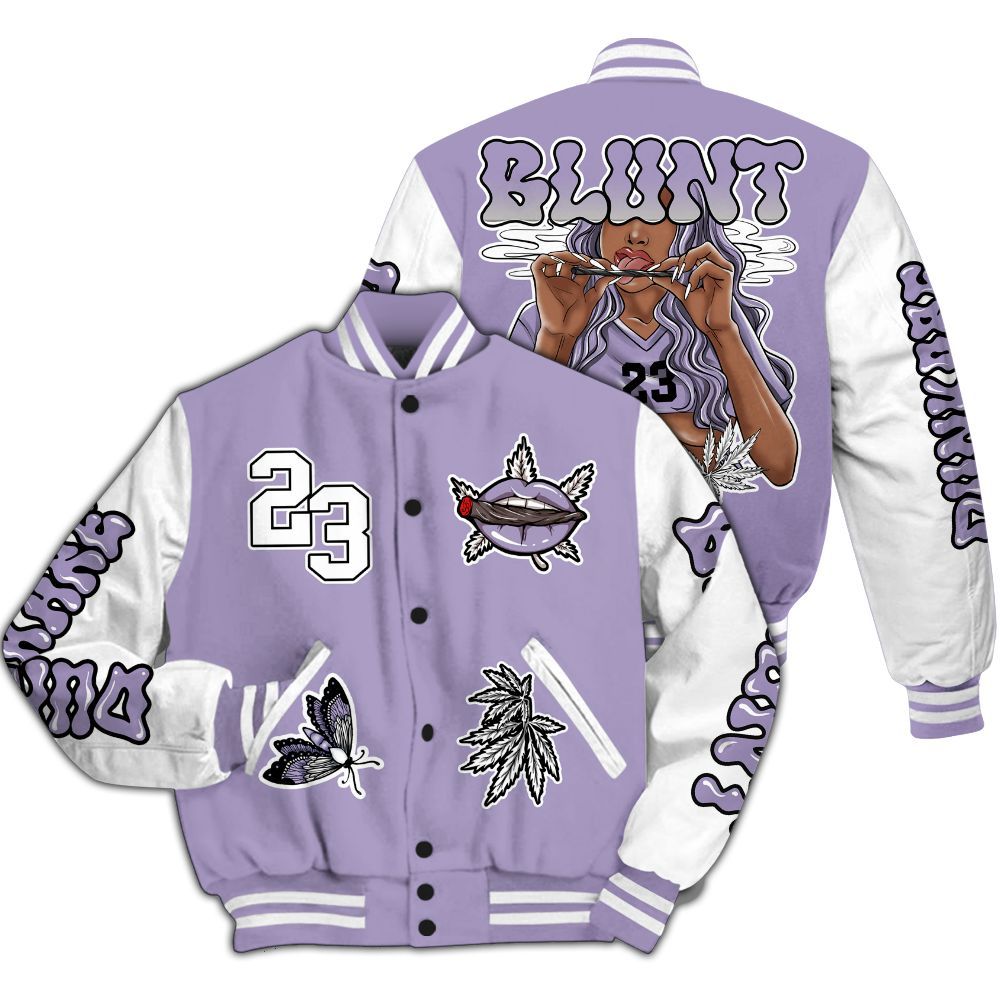 Varsity Jacket To Match Low Pure Violet 11s - Bluntz Unique All Over Print