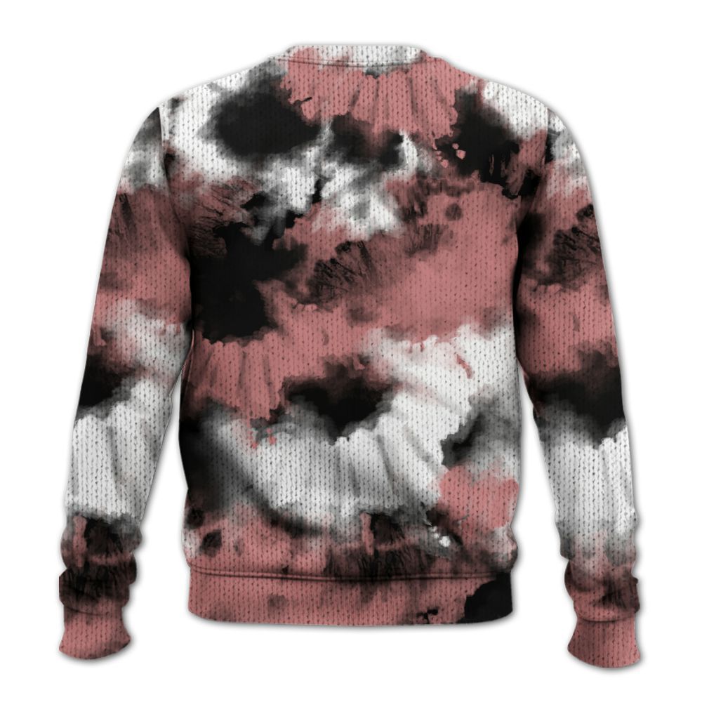 Knitted Sweater To Match Low OG Rust Pink 1s - Tie Dye FK Around Find Out