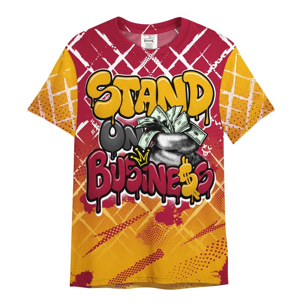 Shirt To Match Cardinal 7s - Halftone Stand Business Dripping All Over Print