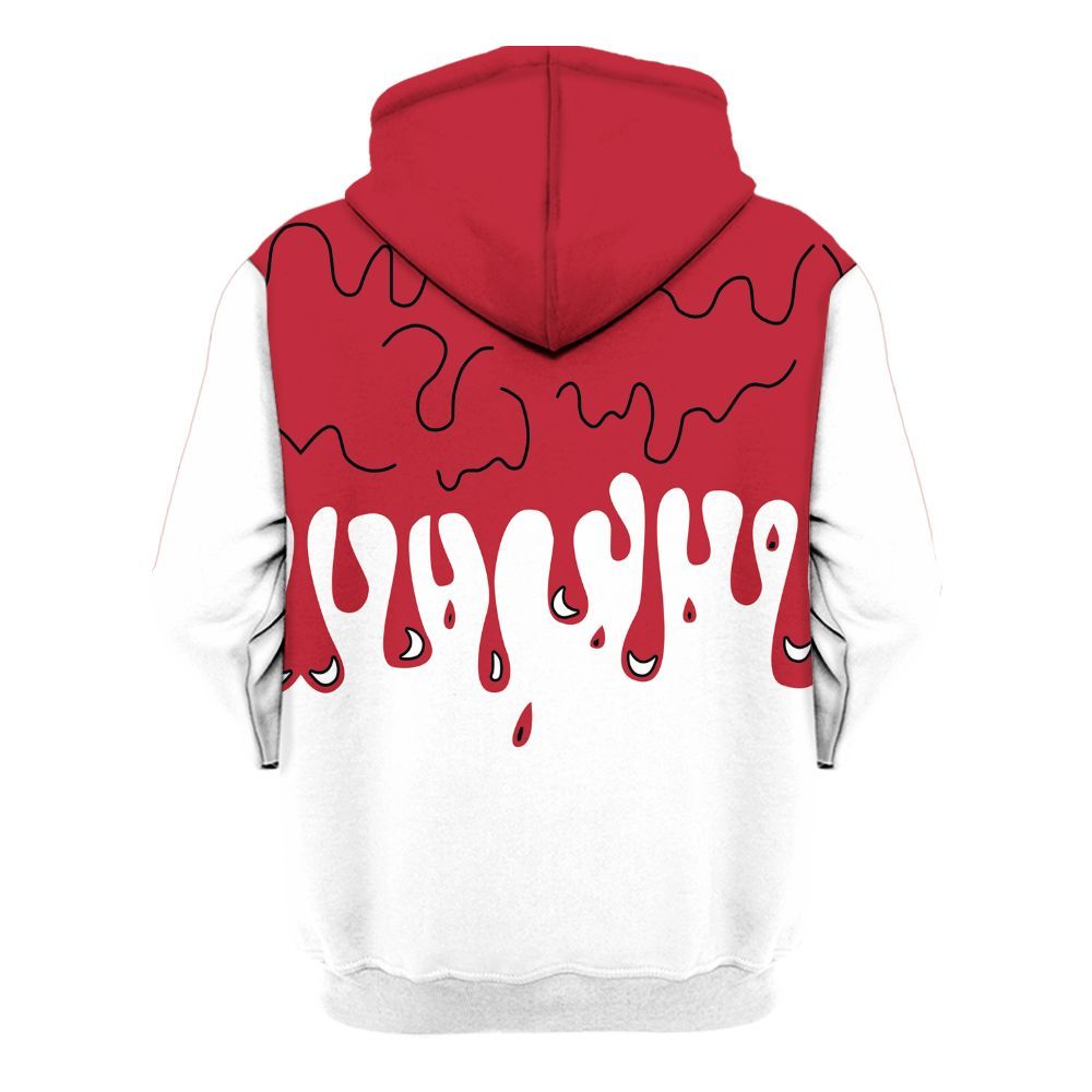 Hoodie To Match Red Flint 13s - Snake Trust No One Drip All Over Print