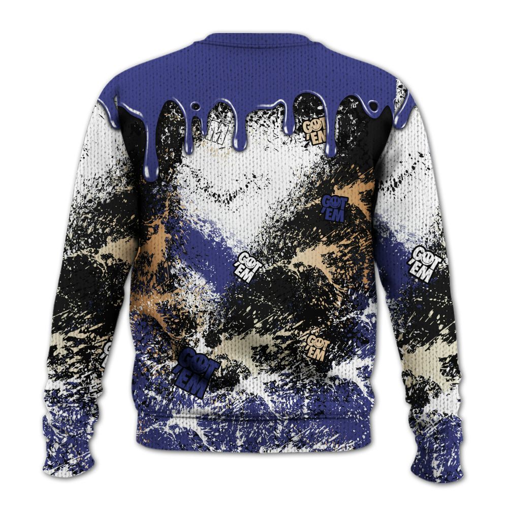 Sweater To Match JM Pro Black Concord - Dripping 23 Drip Graphic