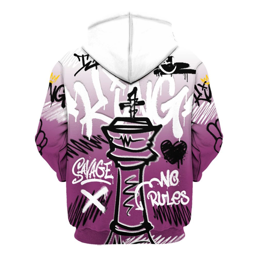 Hoodie To Match Air Max Sunder Gore Tex Bold Berry - Street King Chess Streetwear All Over Print