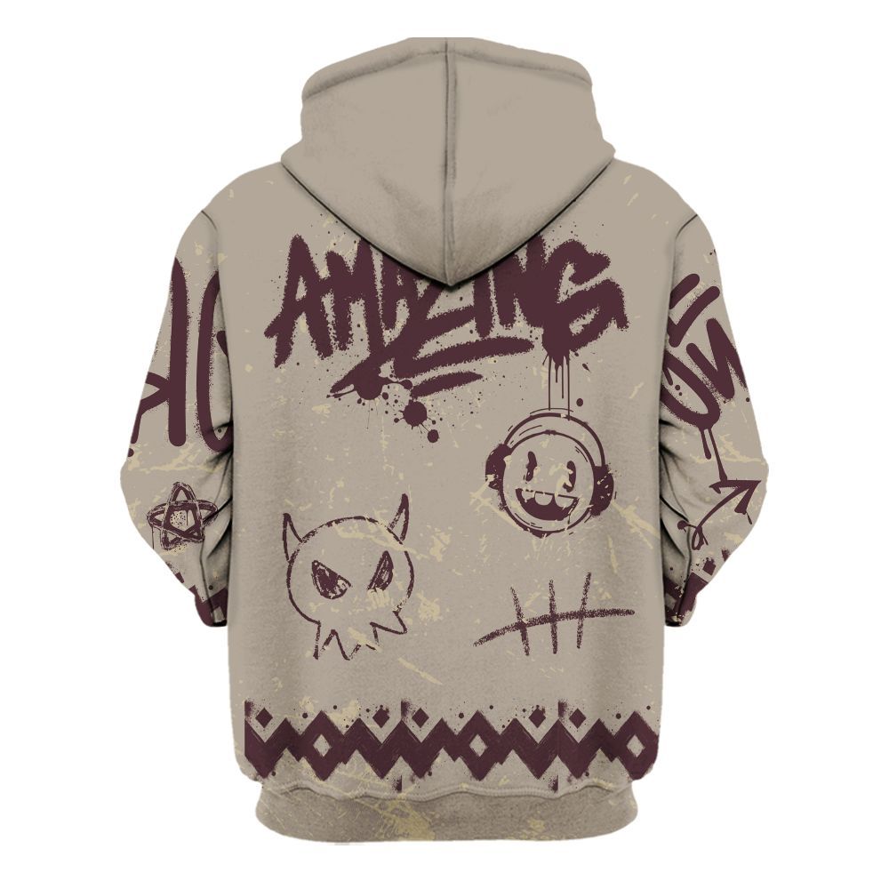 Hoodie To Match AMM Retro Phantom 4s - Friday Sneaker Crayon All Over Print