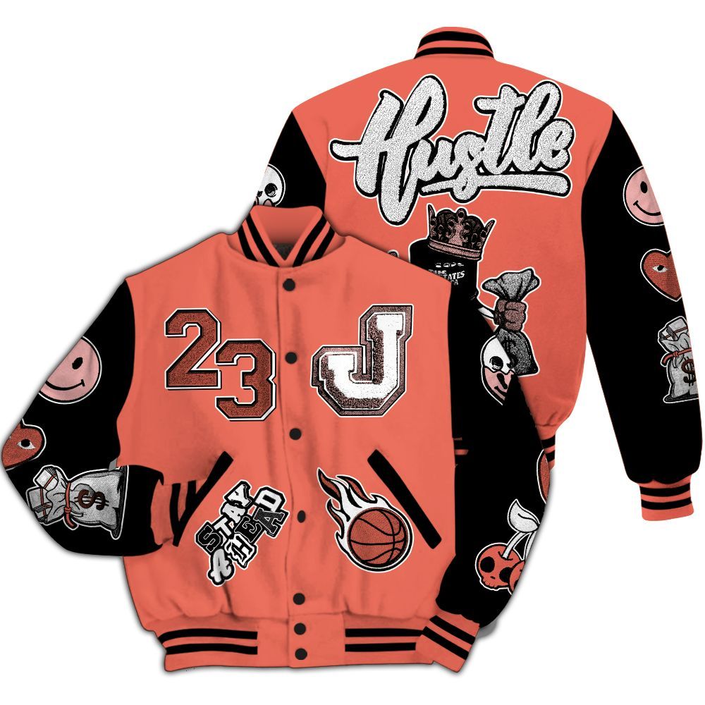 Varsity Jacket To Match Low OG PSG 1s - Hustles Money Number 23 All Over Print