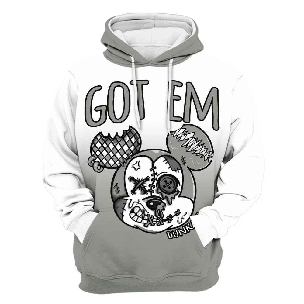 Hoodie To Match Paris Cement Grey 4s - Got Em Dripping All Over Print