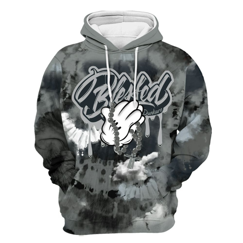 Hoodie To Match Retro Georgetown 6s - God Blessed Tie Dye All Over Print
