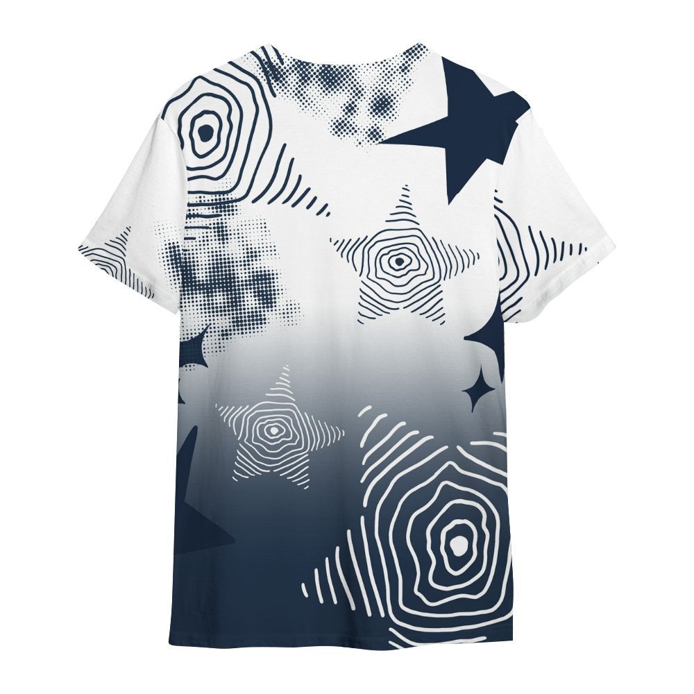 Shirt To Match White Midnight Navy 6s - Sneakerz Girlz Unique Starz All Over Print